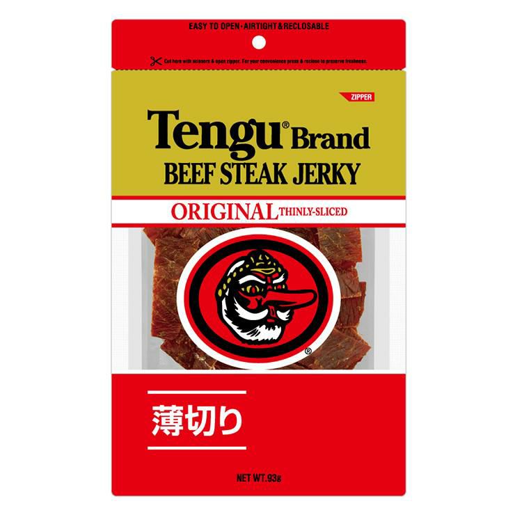 テング ビーフステーキジャーキー オリジナル 薄切りタイプ 93g 4個