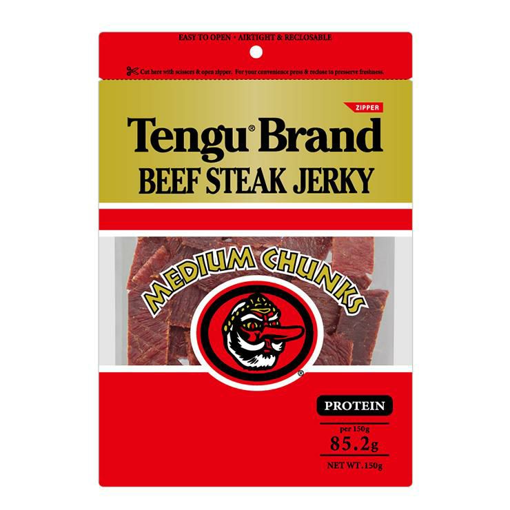 テング ビーフステーキジャーキー ミディアムチャンク レギュラー 150g 1個 