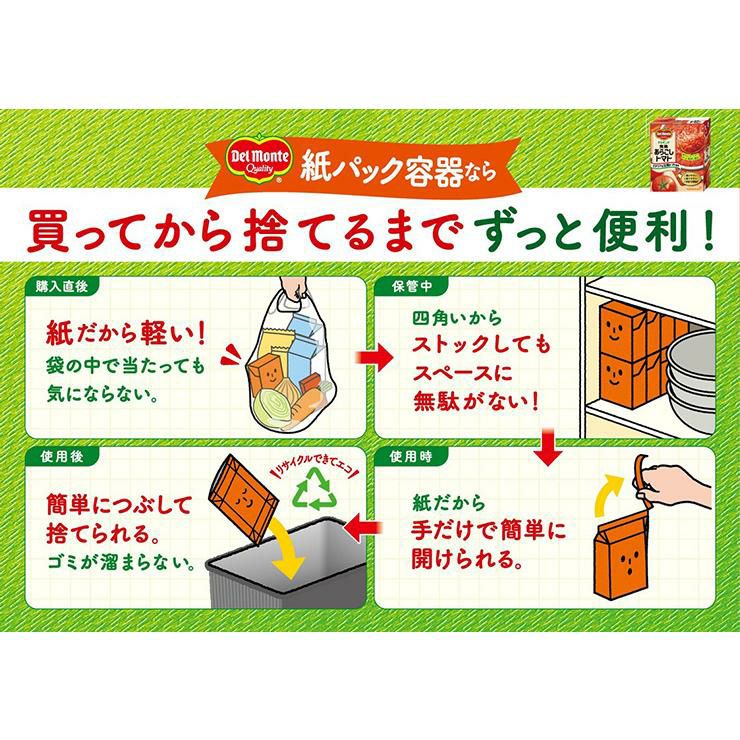 デルモンテ トマト 完熟あらごしトマト 388g 6個 キッコーマン