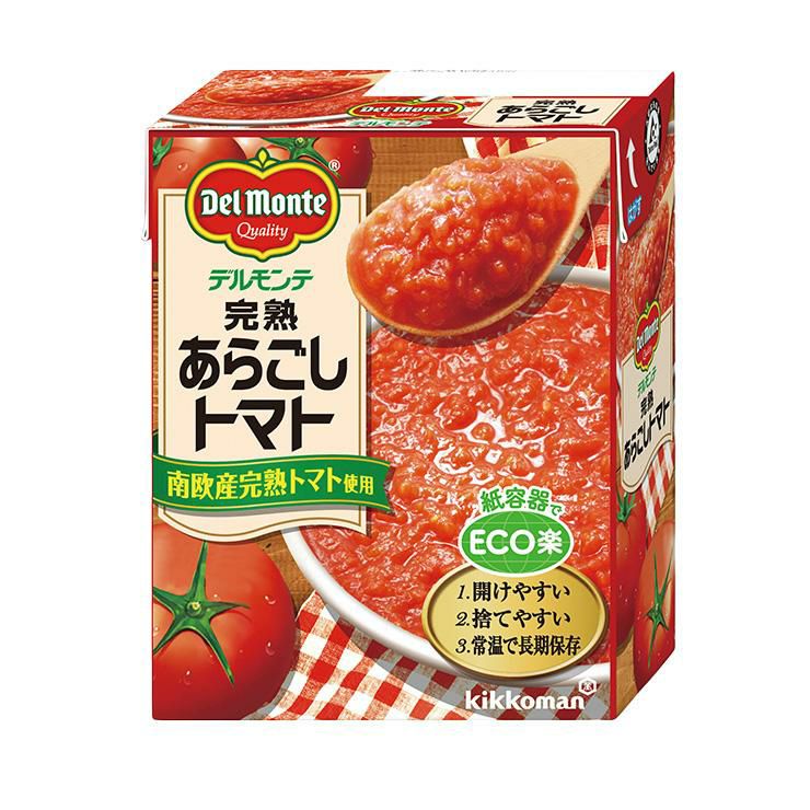  デルモンテ トマト 完熟あらごしトマト 388g 12個 キッコーマン