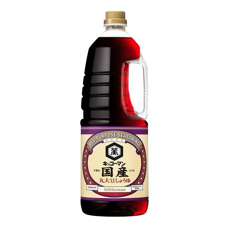 キッコーマン 国産丸大豆しょうゆ 1800ml 6本 