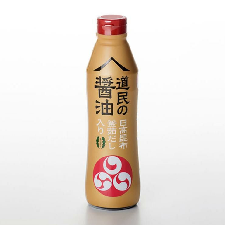 トモエ 道民の醤油 北海道 日高昆布 450ml 24本 