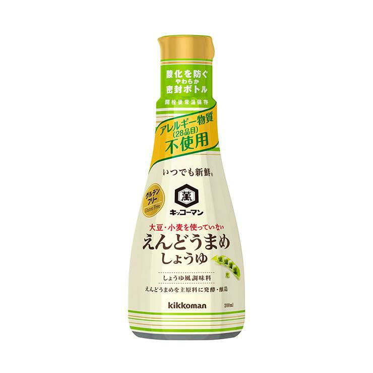 キッコーマン 醤油 いつでも新鮮 えんどうまめしょうゆ 200ml 6本