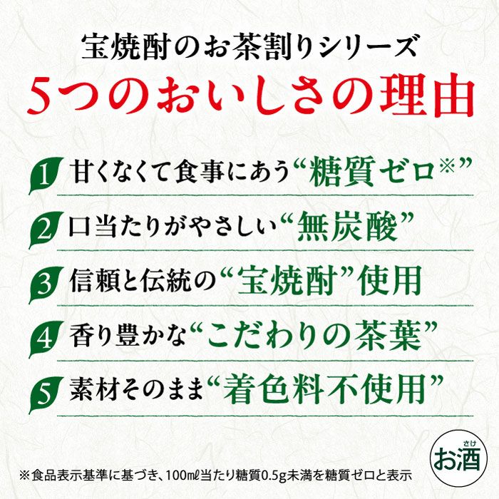  宝酒造 お茶割り 20本アソート