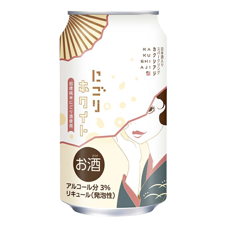 日本酒スパークリング カクシアジ にごりホワイト 350ml 24本