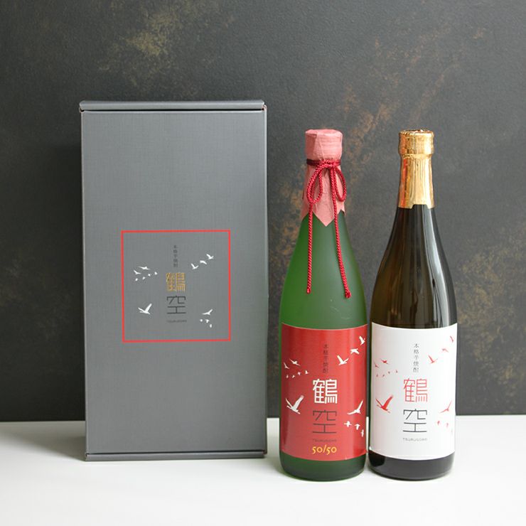 JAL 芋焼酎 鶴空 ギフトボックス 720ml 2本セット つるそら 贈答用 ギフト