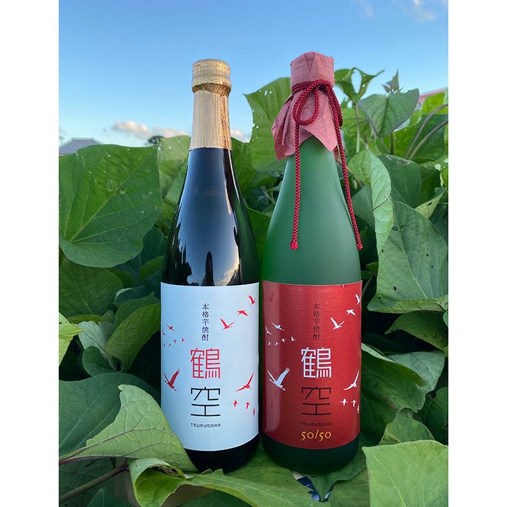 JAL 芋焼酎 鶴空 ギフトボックス 720ml 2本セット つるそら 贈答用 ギフト