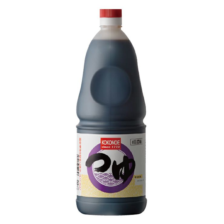 九重味醂 業務用つゆ 4倍濃縮 丸手付ポリ 1800ml 6本