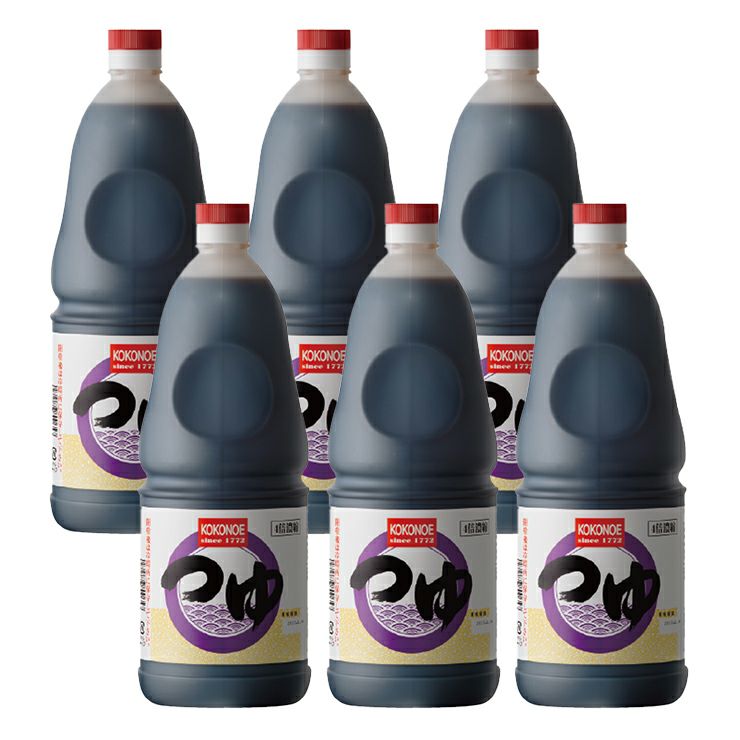 九重味醂 業務用つゆ 4倍濃縮 丸手付ポリ 1800ml 6本