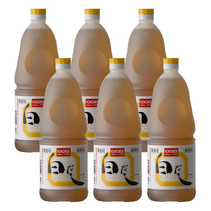 九重味醂 業務用 白だし 丸手付ポリ 1800ml 6本