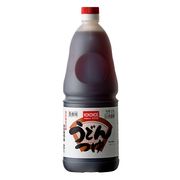 九重味醂 うどんつゆ うすくち 11倍濃縮 丸手付ポリ 1800ml 6本