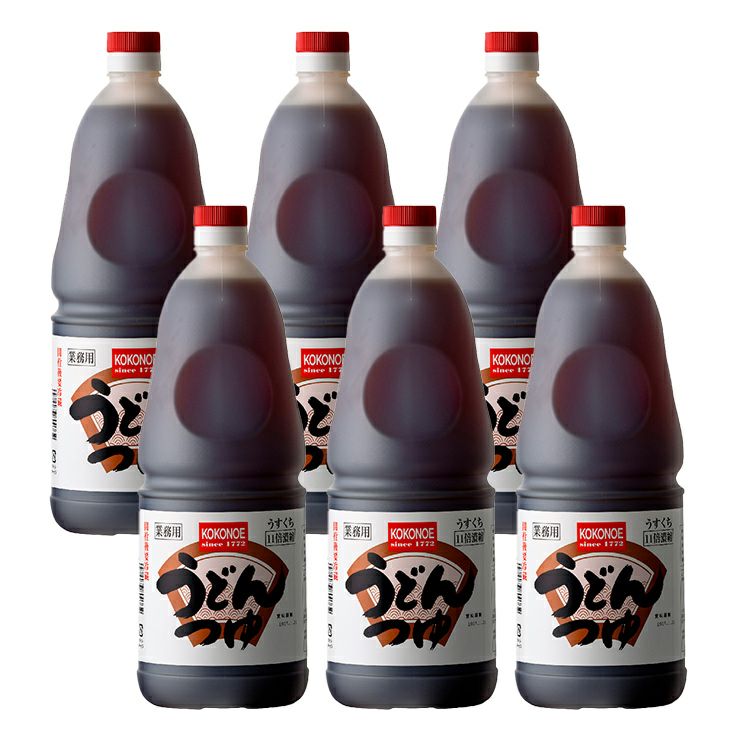 九重味醂 うどんつゆ うすくち 11倍濃縮 丸手付ポリ 1800ml 6本