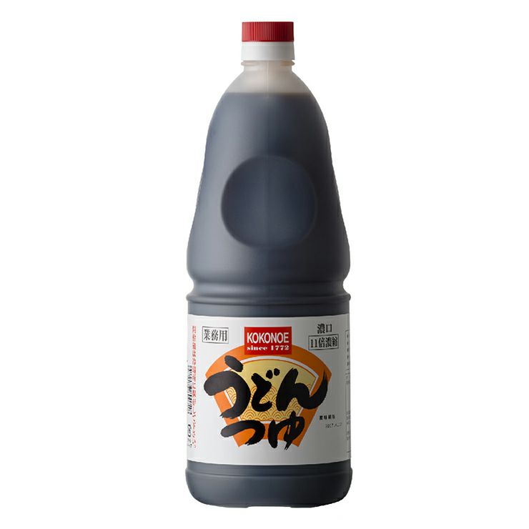 九重味醂 うどんつゆ 濃口 11倍濃縮 丸手付ポリ 1800ml 6本