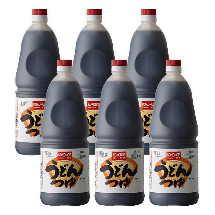 九重味醂 うどんつゆ 濃口 11倍濃縮 丸手付ポリ 1800ml 6本