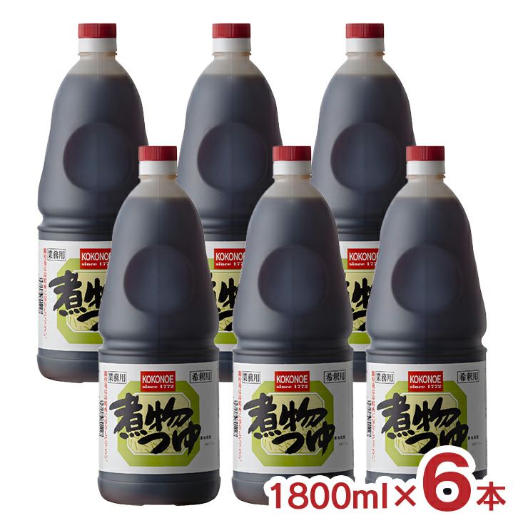 九重味醂 煮物つゆ 丸手付ポリ 1800ml 6本