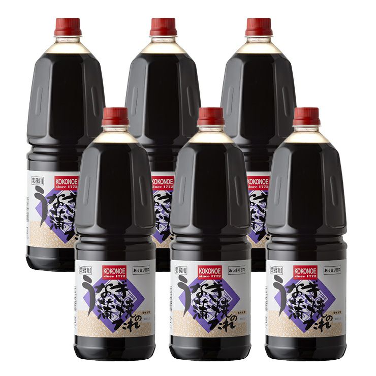 九重味醂 うなぎ蒲焼のたれ あっさり甘口 手付ペットボトル 1800ml 6本