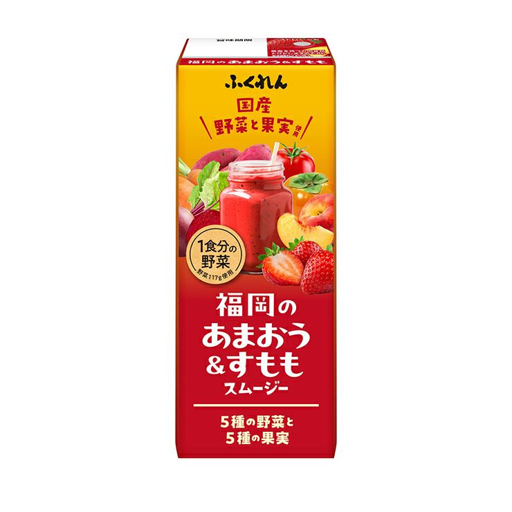 ふくれん 福岡のあまおう＆すももスムージー 200ml 48本 