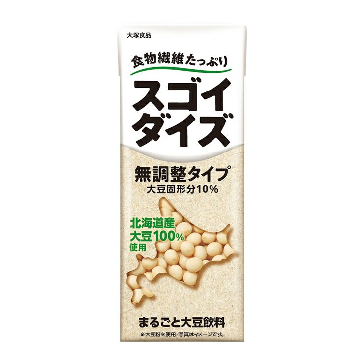大塚食品 スゴイダイズ 無調整タイプ 200ml 48本