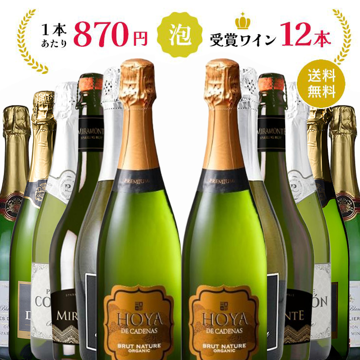 スパークリングワイン 12本 飲み比べセット 6種各2本