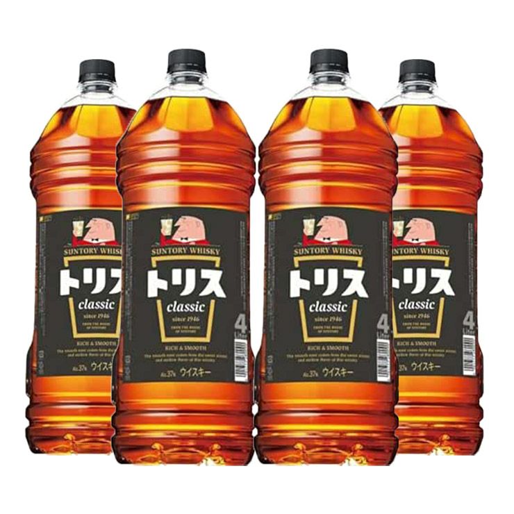 サントリー トリス クラシック 4000ml 4本 ハイボール 大容量 家飲