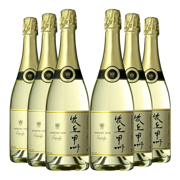 本坊酒造 牧丘 甲州 スパークリング 750ml 6本 