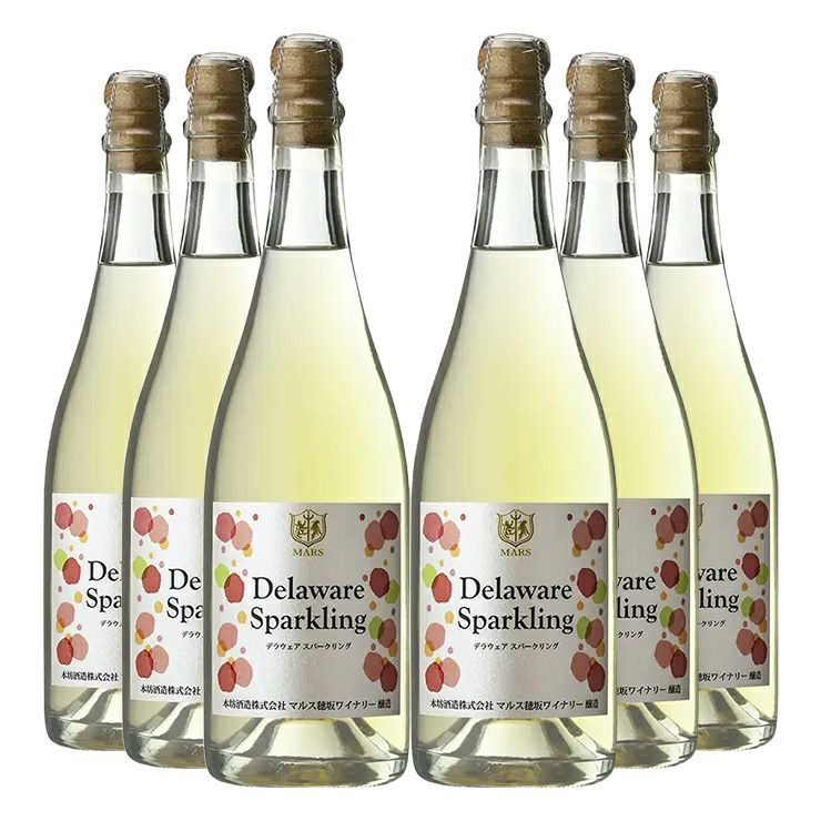 本坊酒造 甲州 デラウェア スパークリング 750ml 6本