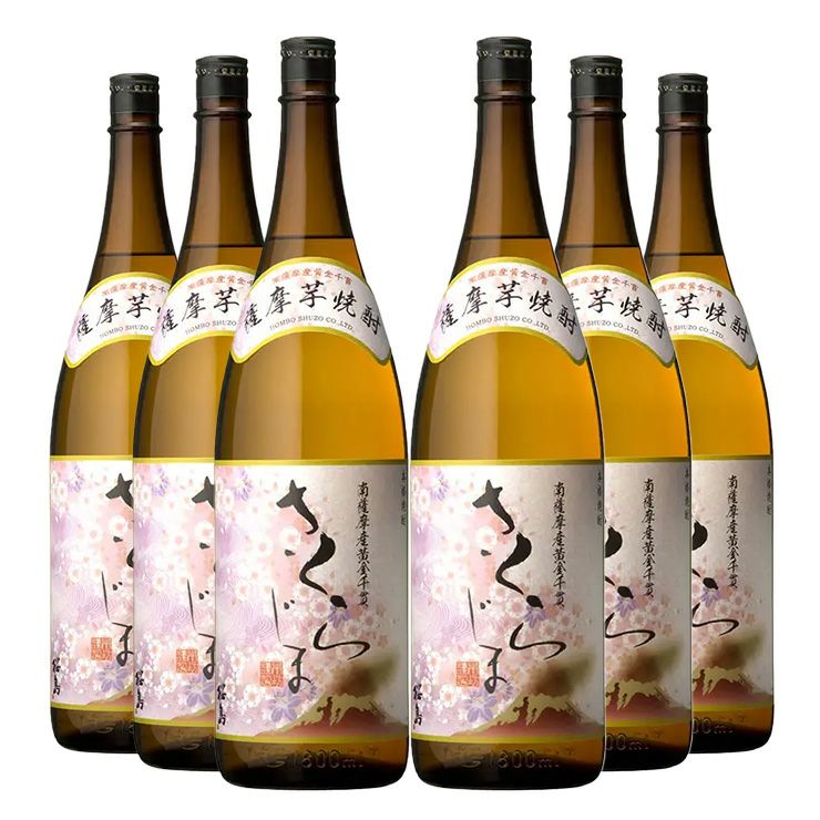 本坊酒造 芋焼酎 さくらじま 1800ml 6本 桜島 薩摩焼酎 本格焼酎
