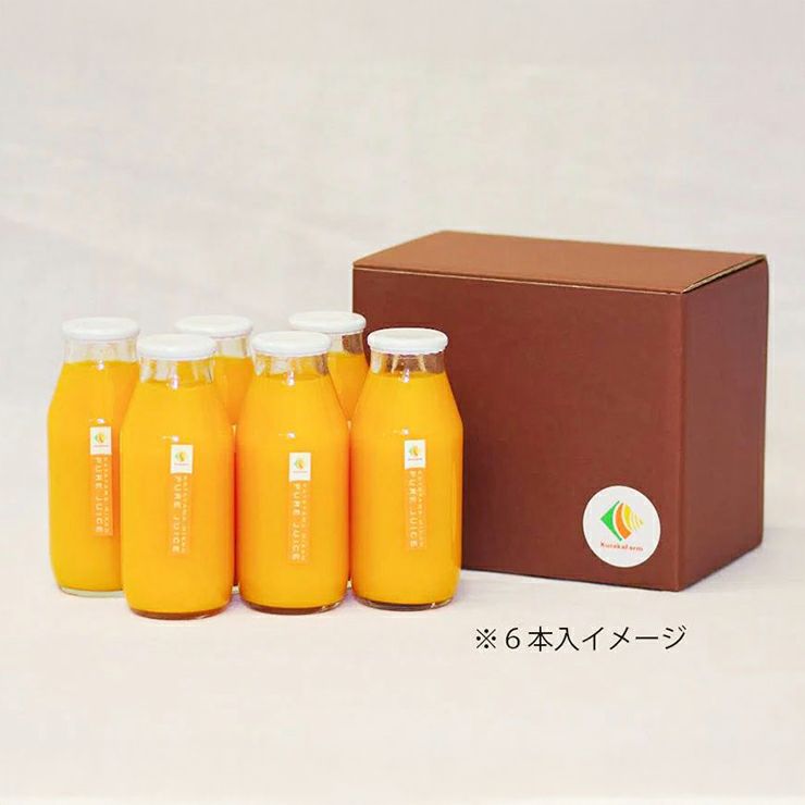 日下農園 日下みかん ストレートジュース 瓶 180ml 6本 化粧箱入