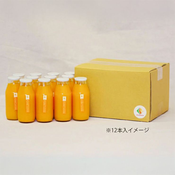 日下農園 日下みかん ストレートジュース 瓶 180ml 12本 化粧箱入