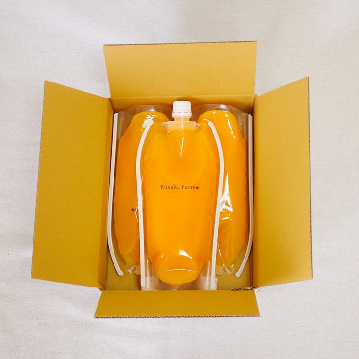 日下農園 日下みかん ストレートジュース パウチ 500ml 3本 化粧箱入