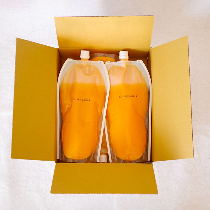 日下農園 日下みかん ストレートジュース パウチ 1000ml 3本 化粧箱入