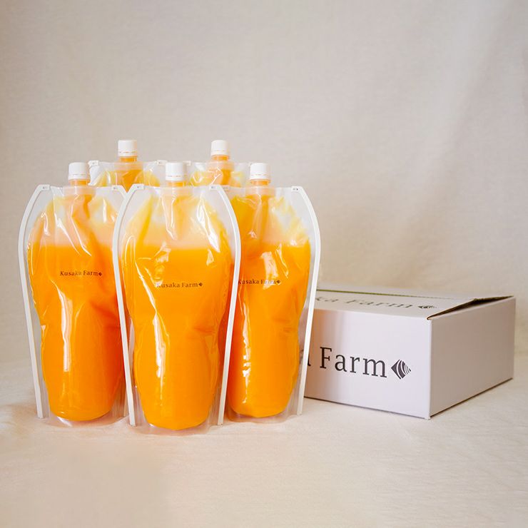 日下農園 日下みかん ストレートジュース パウチ 1000ml 5本 化粧箱入