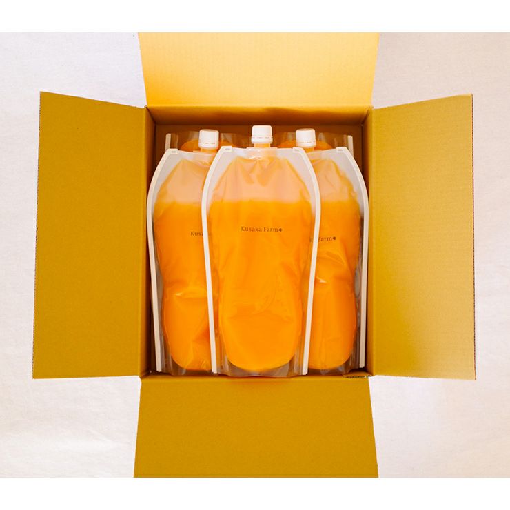 日下農園 日下みかん ストレートジュース パウチ 1000ml 5本 化粧箱入