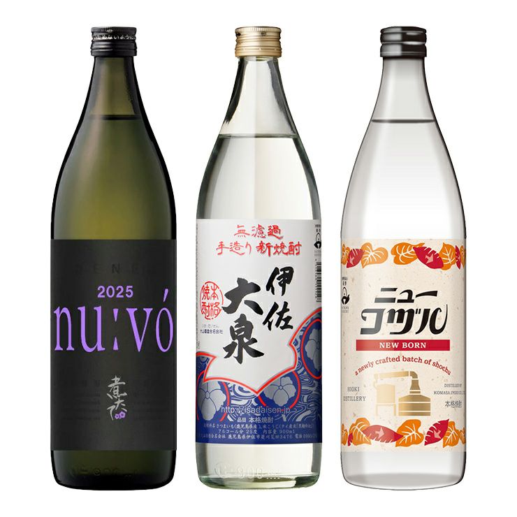 焼酎ヌーヴォーセット 900ml 3本 飲み比べ 伊佐大泉 田苑酒造 小正醸造 大山酒造