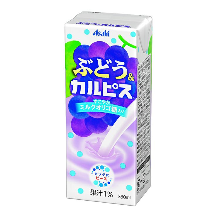 ぶどう＆カルピス(R) 紙パック 250ml 24本 エルビー カルピス 乳酸菌