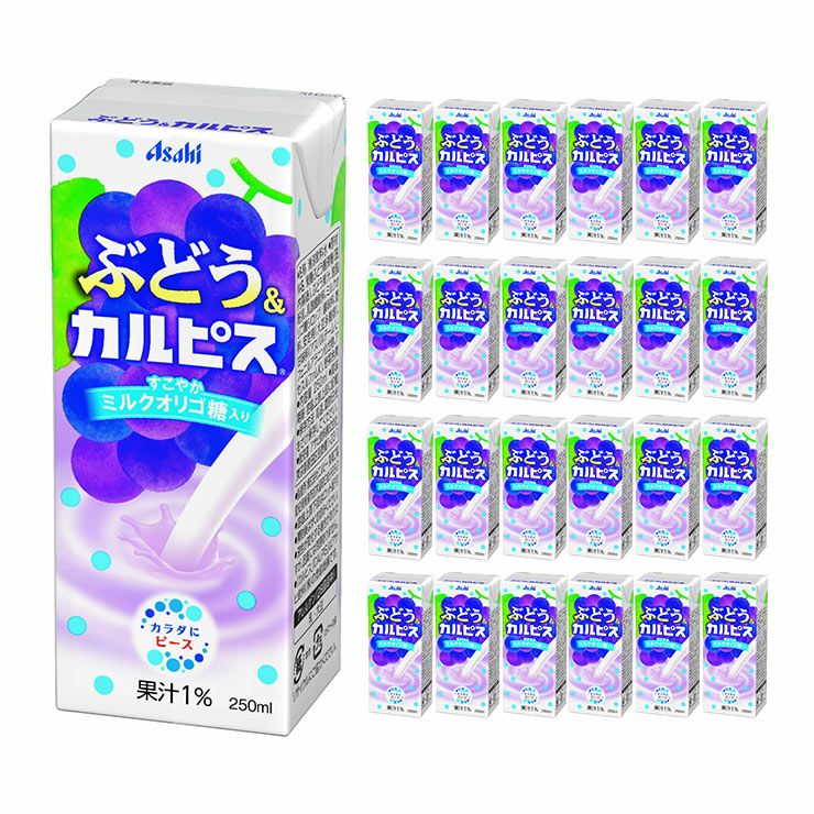 ぶどう＆カルピス(R) 紙パック 250ml 24本 エルビー カルピス 乳酸菌