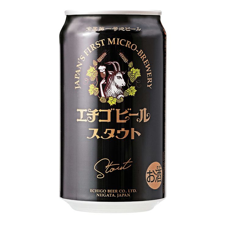 エチゴビール スタウト 350ml 6本 缶 新潟 黒ビール