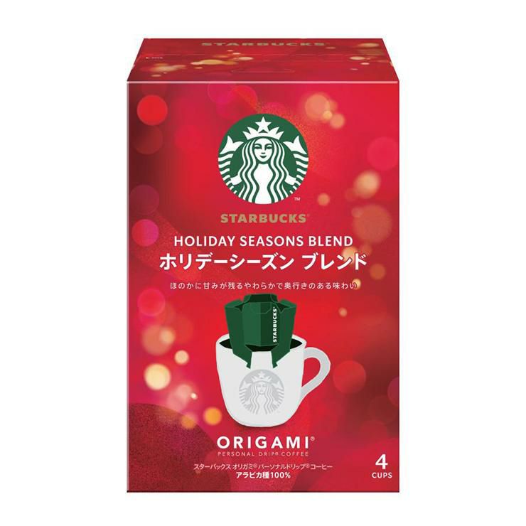 スターバックス オリガミ パーソナルドリップ コーヒー ホリデーシーズン ブレンド 4P 6箱 季節限定 ギフト
