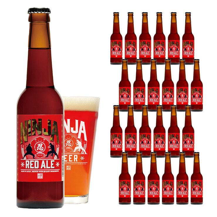 日本ビール 忍者レッドエール 330ml エールビール 瓶 NINJA ニンジャ