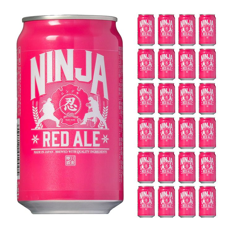 日本ビール NINJA RED ALE 350ml 24本 赤ビール 忍者 ニンジャ