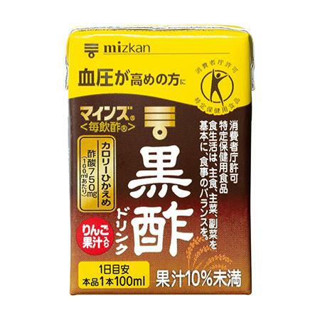 ミツカン マインズ 黒酢ドリンク 100ml 30本 2ケース 特定保健用食品 トクホ
