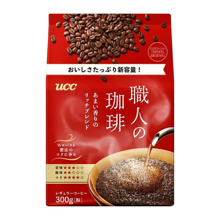  UCC 職人の珈琲あまい香りのリッチブレンド SAP 300g 12袋 