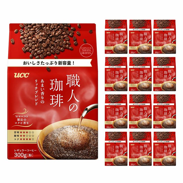  UCC 職人の珈琲あまい香りのリッチブレンド SAP 300g 12袋 