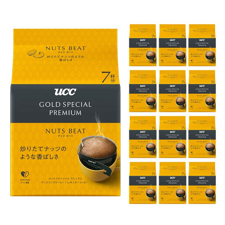 UCC GSP ゴールドスペシャルプレミアム ナッツビートドリップ 7P 12袋