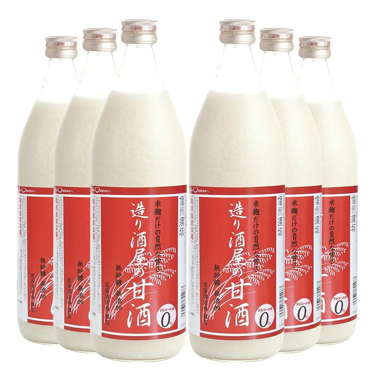 遠藤酒造 造り酒屋の甘酒 985g 6本 あまざけ 砂糖不使用 ノンアルコール