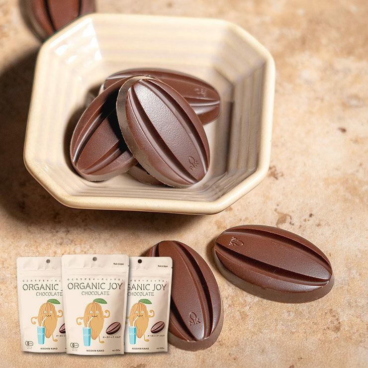ORGANIC JOY CHOCOLATE ミルク 60g 3袋 日新化工