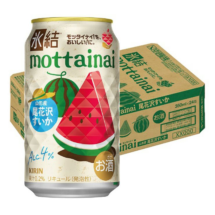 キリンビール 氷結 モッタイナイ 尾花沢すいか 350ml 24本