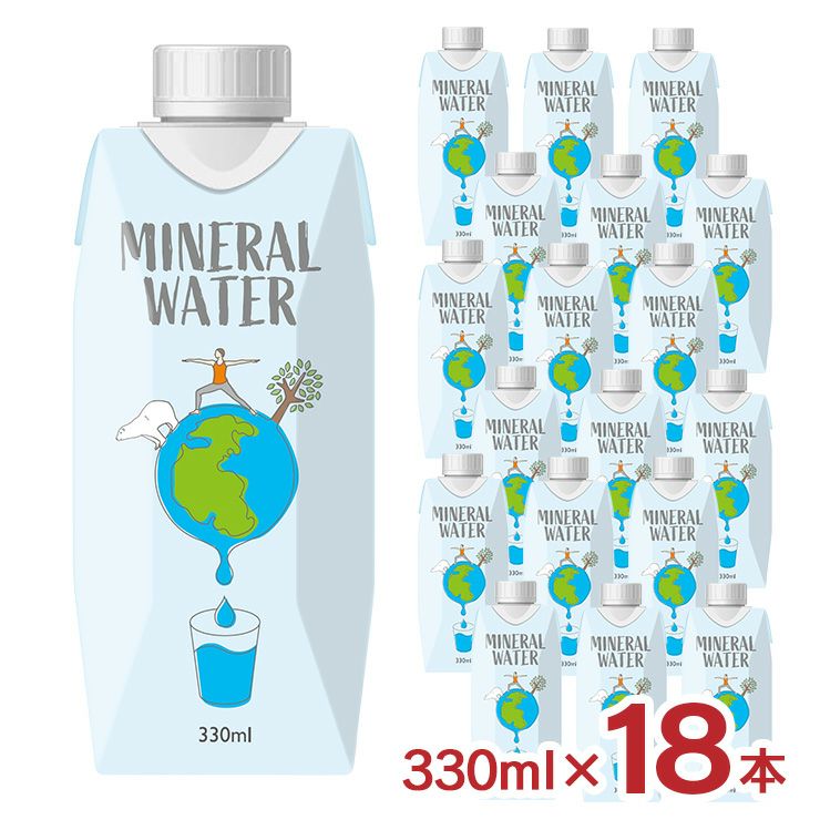 サクラ食品工業 サクラ ミネラルウォーター 330ml 18本