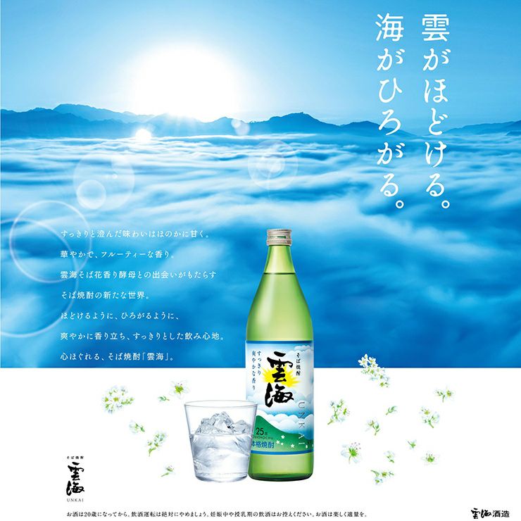 雲海酒造 そば雲海 25度 4000ml 4本