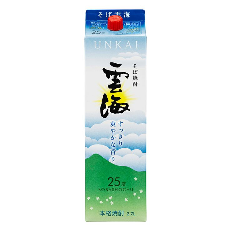  雲海酒造 そば雲海 25度 2700ml 6本